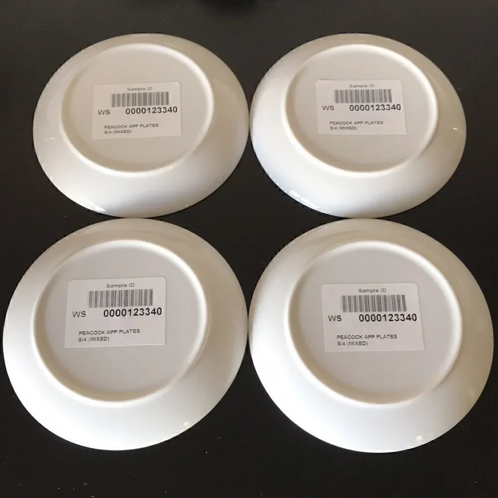 Williams Sonoma Peacock Pavao appetizer plates